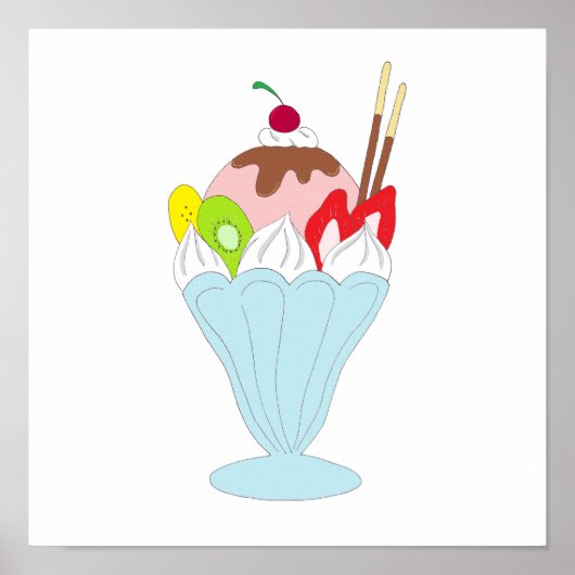Ice Cream Sundae Poster (Voorkant)