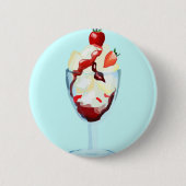 Ice Cream Sundae Ronde Button 5,7 Cm (Voorkant)