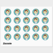 Ice Cream Sundae Ronde Sticker (Vel)