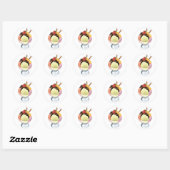 Ice Cream Sundae Ronde Sticker (Vel)
