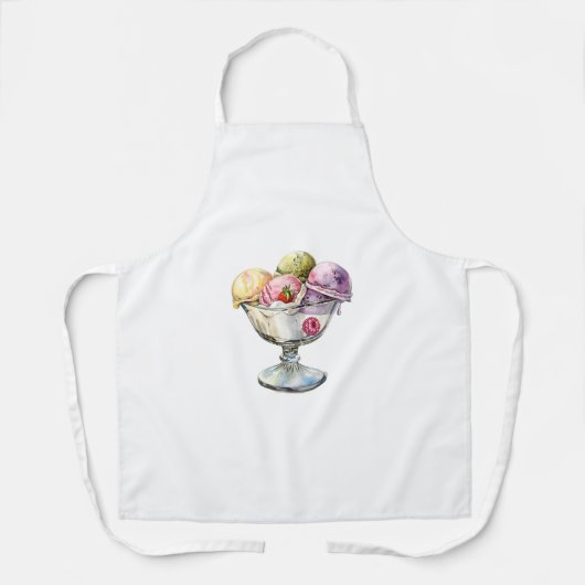 Ice-cream sundae schort (Voorkant)
