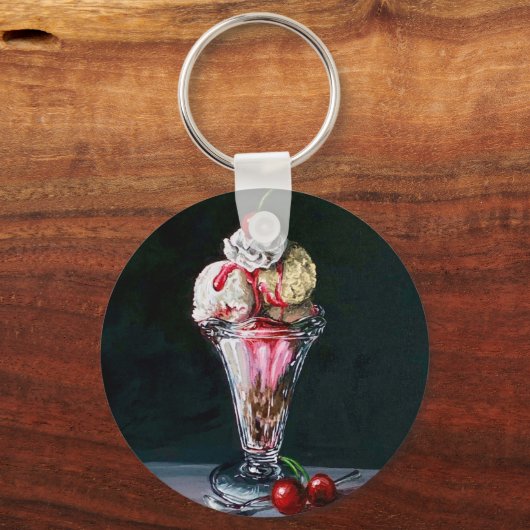 Ice Cream Sundae Sleutelhanger (Voorkant)
