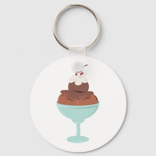 Ice Cream Sundae Sleutelhanger (Voorkant)