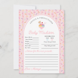 Ice Cream Sundae Sprinkled Advies voor Baby Kaart