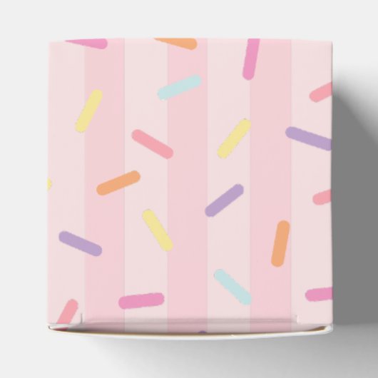 Ice Cream Sundae Sprinkled Baby Shower Favor Box Bedankdoosjes (Bovenkant)