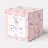 Ice Cream Sundae Sprinkled Baby Shower Favor Box Bedankdoosjes (Achterkant)