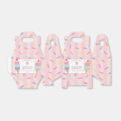 Ice Cream Sundae Sprinkled Baby shower gunstbox Bedankdoosjes (Uitgevouwen)