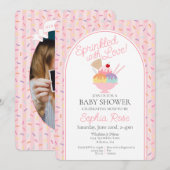Ice Cream Sundae Sprinkled with Love Baby Shower Kaart (Voorkant / Achterkant)