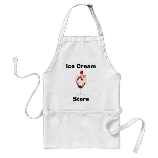 Ice Cream Sundae! Standaard Schort (Voorkant)