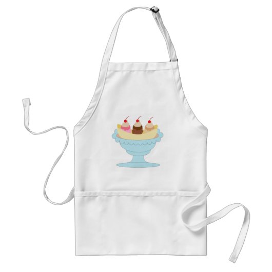 Ice Cream Sundae Standaard Schort (Voorkant)