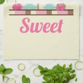 Ice Cream Sundae Summery-behandelingen Theedoek (Gevouwen)