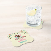 Ice Cream Sundae Summery behandelt Birthday Kartonnen Onderzetters (Insitu)