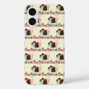 Ice Cream Sundae Summery behandelt patroon iPhone 16 Hoesje