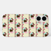 Ice Cream Sundae Summery behandelt patroon Case-Mate iPhone Case (Achterkant (horizontaal))