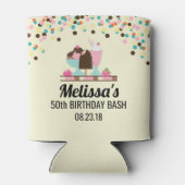 Ice Cream Sundae Summery Treats Birthday Bash Blikjeskoeler (Achterkant)