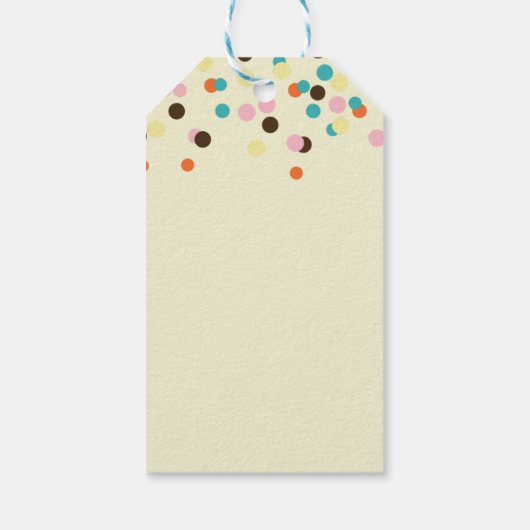 Ice Cream Sundae Summery Treats Party Dank u Cadeaulabel (Achterkant)