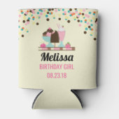 Ice Cream Sundae Summery Treats Verjaardag Meisje Blikjeskoeler (Voorkant)