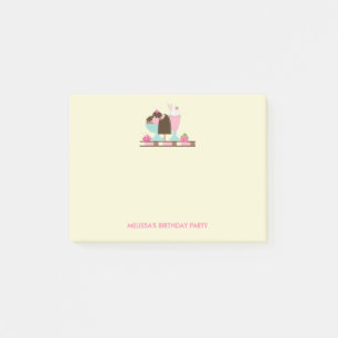 Ice Cream Sundae Summery Treats Verjaardagsfeest Post-it® Notes