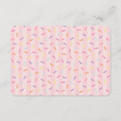 Ice Cream Sundae Sweet Books voor Baby Sprinkle Informatiekaartje (Achterkant)