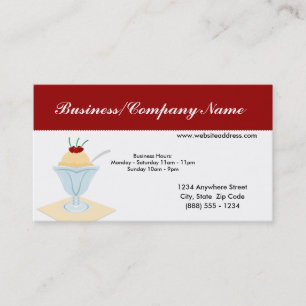 Ice Cream Sundae Visitekaartjes
