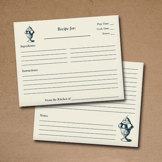 Ice Cream Sundae Vrijgezellenfeest Recept Kaart