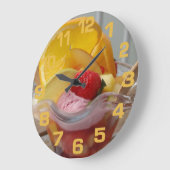 Ice Cream Sundae-wandklokken Grote Klok (Hoek)