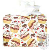 Ice Cream Sundae Wrapping Paper Cadeaupapier