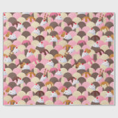 Ice Cream Sundaes Cadeaupapier (Vlak)