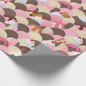 Ice Cream Sundaes Cadeaupapier (Hoek)