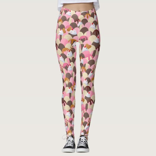 Ice Cream Sundaes Leggings (Voorkant)