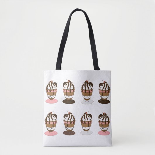 Ice Cream Sundaes Tote Bag (Voorkant)