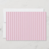 Ice Cream Sweet Baby shower Chalk Stripe Uitnodige Kaart (Achterkant)