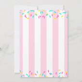 Ice-Cream Sweet Baby Sprinkle Snoep Birthday Kaart (Achterkant)