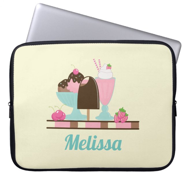 Ice Cream Sweet-behandelingen Laptop Sleeve (Voorkant)