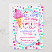 Ice Cream Sweet behandelt de uitnodiging van de Bi (Voorkant)