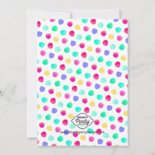 Ice Cream Sweet behandelt de uitnodiging van de Bi (Achterkant)