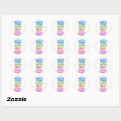 Ice Cream Sweet Birthday Classic Ronde Sticker (Vel)
