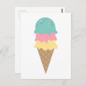 Ice Cream Sweet Briefkaart (Voorkant / Achterkant)