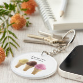 Ice Cream Sweet Business Promotion-Sleutelhangers Sleutelhanger (Voorkant Rechts)