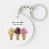 Ice Cream Sweet Business Promotion-Sleutelhangers Sleutelhanger (Achterkant)