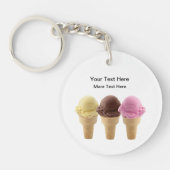 Ice Cream Sweet Business Promotion-Sleutelhangers Sleutelhanger (Voorkant)