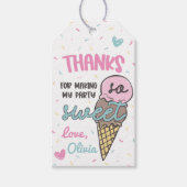 Ice Cream Sweet Celebrday Dankuwel Cadeaulabel (Voorkant)