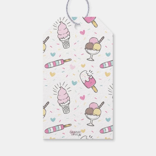 Ice Cream Sweet Celebrday Dankuwel Cadeaulabel (Achterkant)