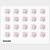 Ice Cream Sweet Celebrday Dankuwel Ronde Sticker (Vel)