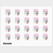 Ice Cream Sweet Celebrday Dankuwel Ronde Sticker (Vel)