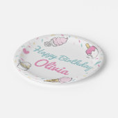 Ice Cream Sweet Celebrday Party Any Age Papieren Bordje (Gekanteld)