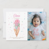 Ice Cream Sweet Een Verjaardagsfeestfoto Kaart (Voorkant)