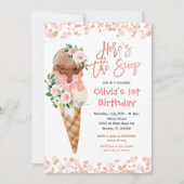 Ice Cream Sweet One Birthday Kaart (Voorkant)