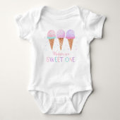 Ice Cream Sweet One Birthday Romper (Voorkant)