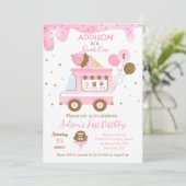 Ice Cream Sweet One First 1st Birthday Invitations Save The Date (Staand voorkant)